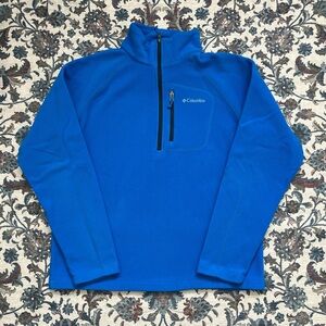Columbia Men's Bright Blue Quarter-Zip Sweater
